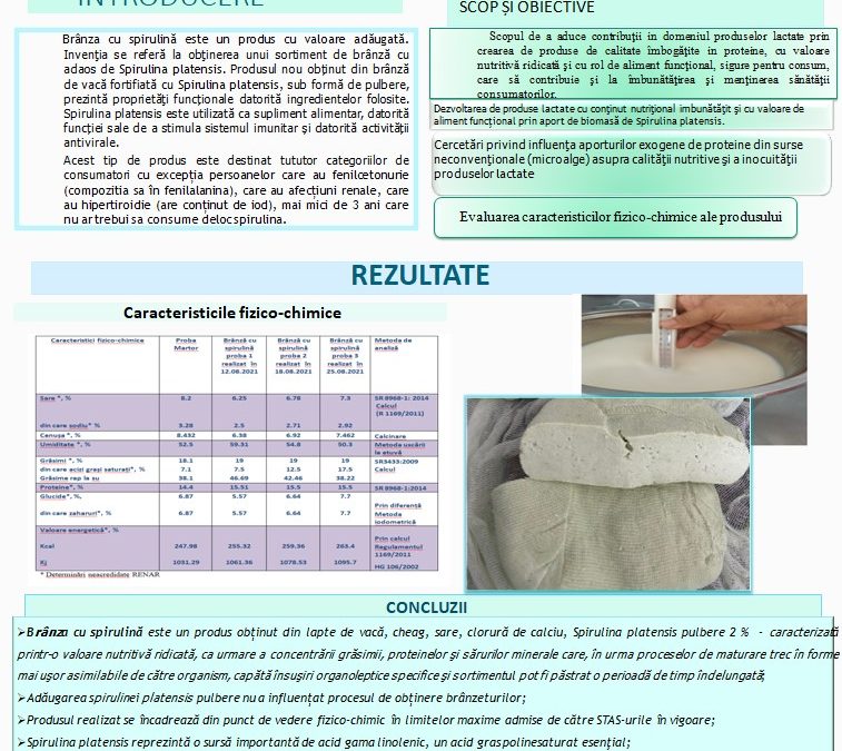 BRÂNZĂ CU SPIRULINĂ